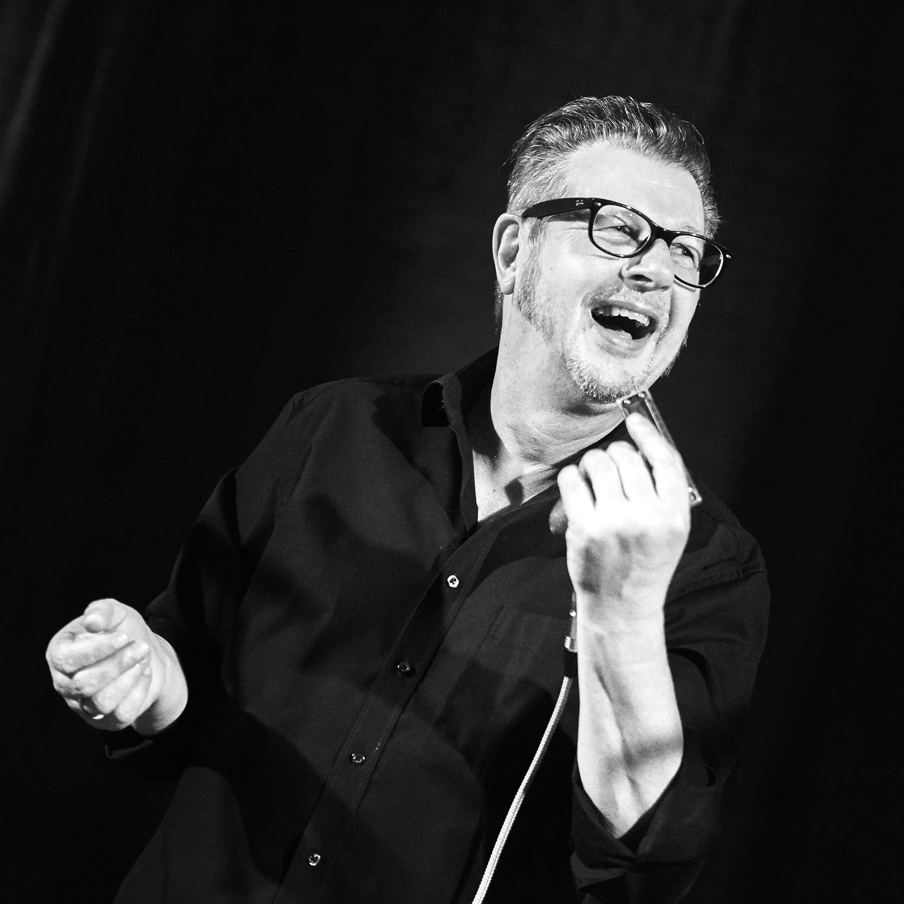 Dieter Kropp Portrait in schwarz- weiß